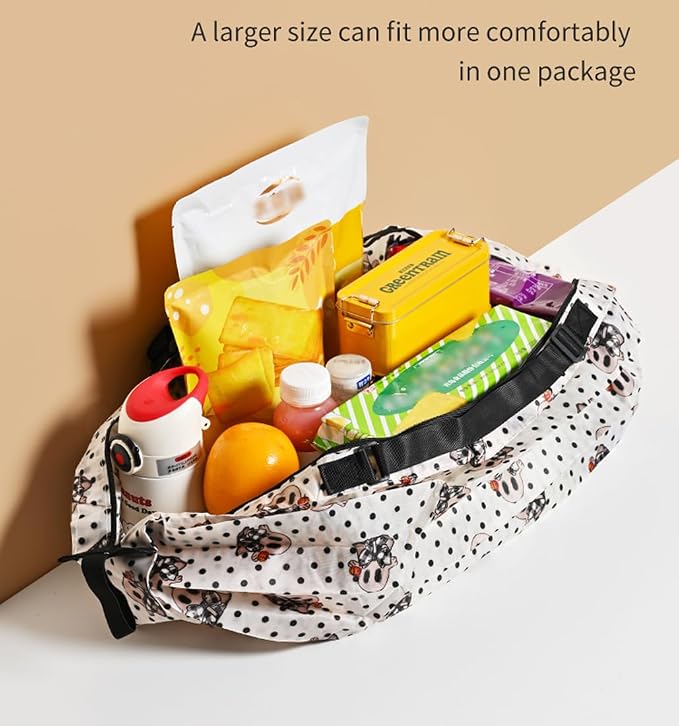 Ultralight Foldable Tote, Reusable Grocery & Travel Bag for Women Water Repellent Shopping Bag - Image 4