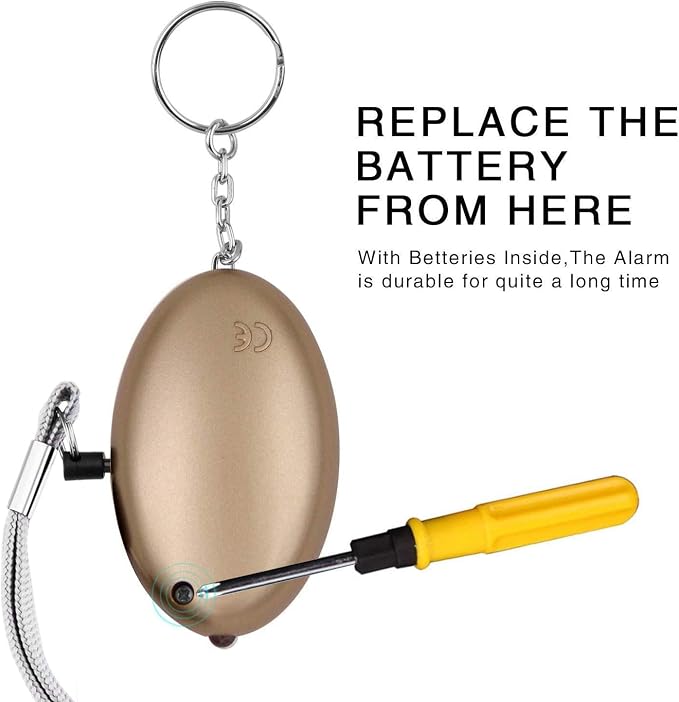 Safe Sound Personal Alarm, 3 Pack 145DB Personal Security Alarm Keychain with LED Lights, Emergency Safety Alarm for Women, Men, Children, Elderly - Image 3