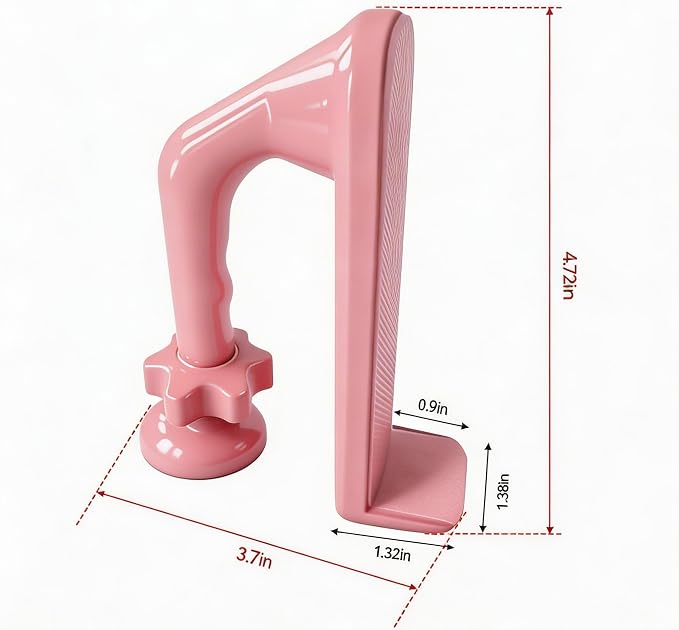 Portable Door Stopper, Aluminum Alloy Anti-Slip Safety Device, Suitable for Personal Protection During Travel or Apartment Living. (Pink) - Image 3