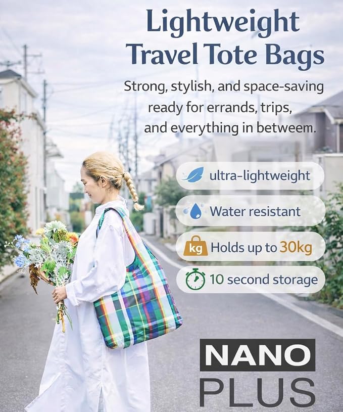Compact Reusable Grocery Tote Bag – Lightweight, Foldable & Packable Shopping Bag for Travel - Image 3