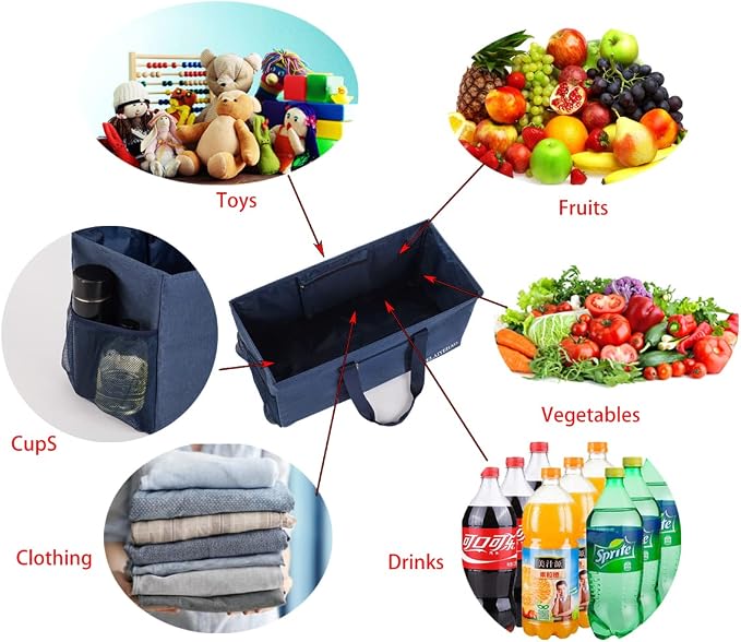 YELAIYEHAO Large Utility Tote Bag, Foldable Collapsible Tote for Storage Pool BeachShopping picnic laundry gym and Luggage - Image 4