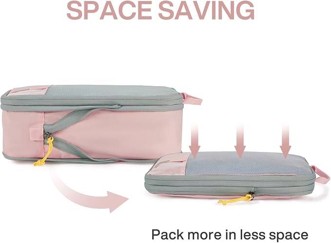 BAGSMART Compression Packing Cubes for Travel Essentials | 14 Set /6 Set /4 Set/2 Set, Lightweight, Durable - Image 4