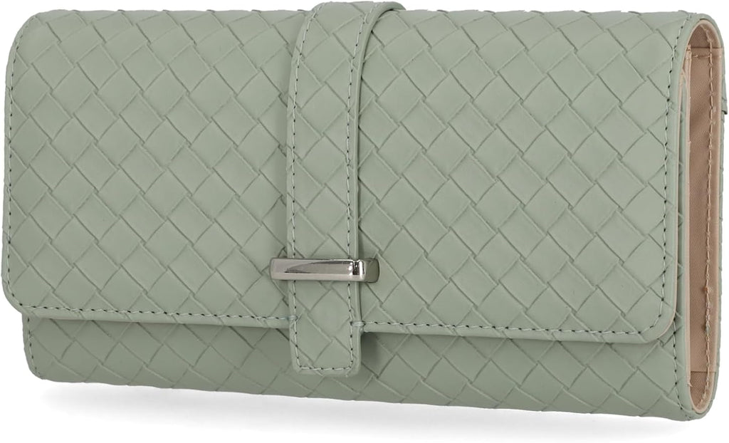 Mundi File Master Womens RFID Blocking Wallet Clutch Organizer With Change Pocket by MUNDI