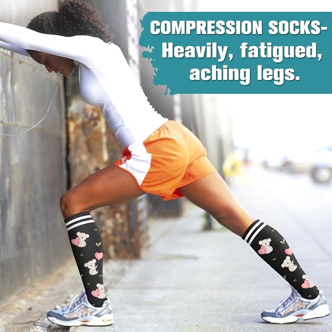Compression Socks for Women & Men Circulation(6 pairs)-Graduated Supports Socks for Running, Athletic Sports - Image 4