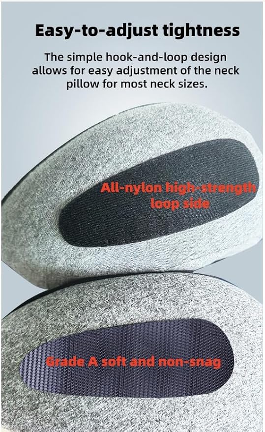 Travel Neck Pillow with Extra Large Hood Rollable Airplane Hooded Neck Pillow with Memory Foam Filling and Removable, Skin-Friendly Cover with a Carrying Pouch (Cationic) - Image 5