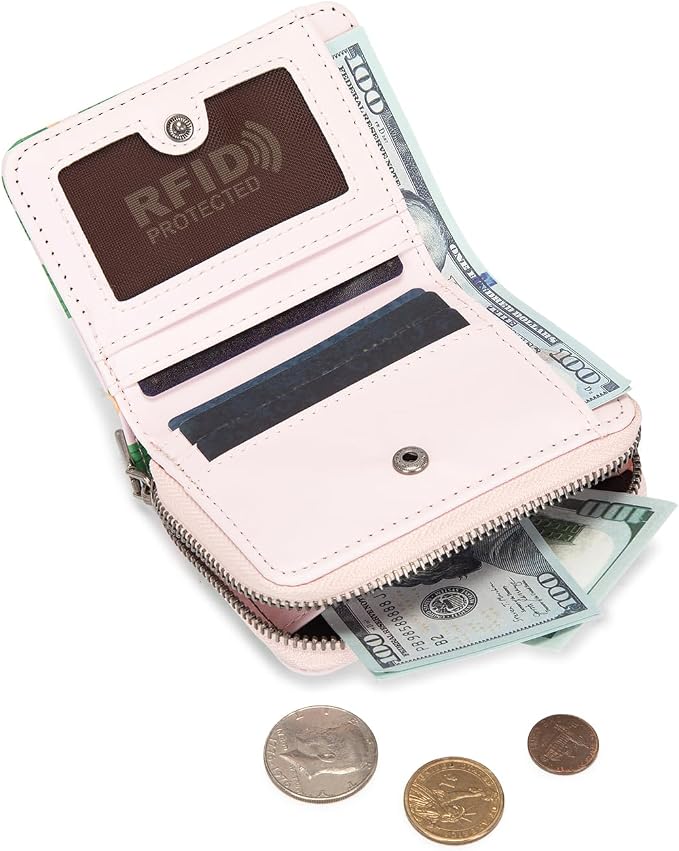 Montana West Wallet for Women Cactus Print Wristlet Wallet with Rfid Blocking Lining Minimalist Lightweight & Easy to Carry - Image 5