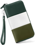 Moflycom Womens Wallet RFID Blocking Genuine Leather Multi Credit Card Large Capacity Zip Around Clutch Travel Purse Wristlet by Moflycom