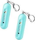 Personal Safety Alarm - Waterproof Rechargeable Security Alarm - 140dB Extra Loud Siren & Strobe Light - Self Defense Keychain - Gift for Women, Teenagers, College Girls, Seniors（Aqua+Aqua） by Unknown