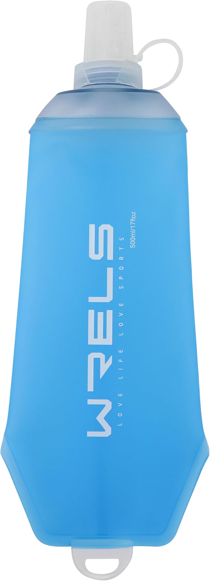 WRELS 200ml/350ml/500ml Collapsible Soft Flask,BPA Free Folding Soft Water Bottle with Hanging Ring,Lightweight TPU Hydration Flask for Running Marathon Cycling Hiking by WRELS