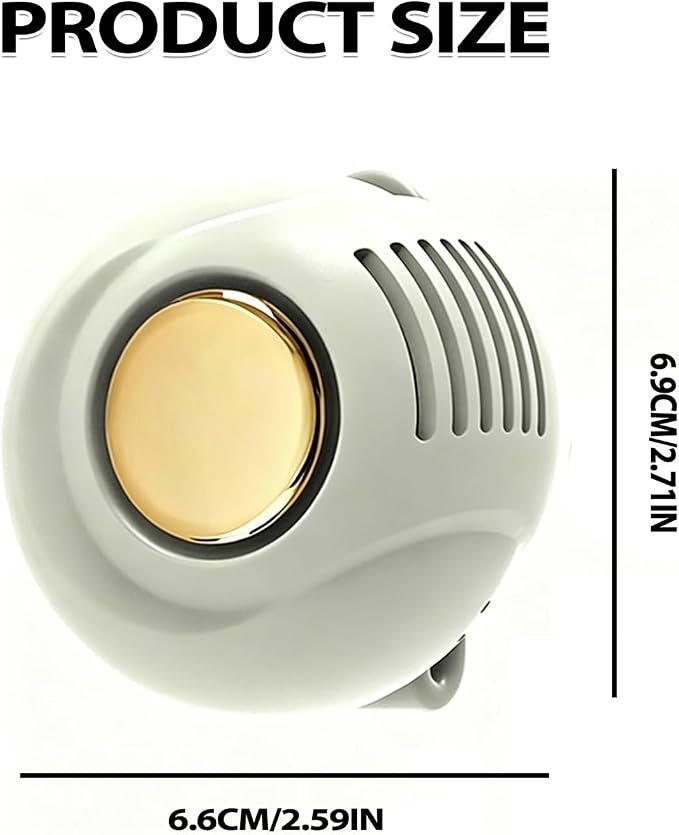 Portable Clip on Fan Mini USB Rechargeable, Small Clip on Fan for Shirt Bag 360° Rotation, Strong Airflow Quiet, Personal Handheld Fan Hands Free Outdoor(White) - Image 2