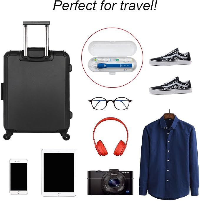 Nincha Portable Replacement Plastic Electric Toothbrush Travel Case for Oral-B Pro Series - Image 7