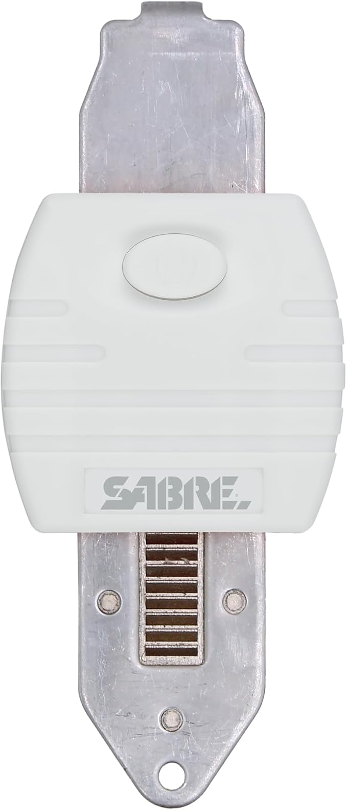 SABRE Portable Door Lock, Durable Metal Construction, Lightweight and Compact, Quick No-Tool Installation, Fits Most Inward-Swinging Hinged Doors, Requires 1/8 Inch Gap, For Houses, Apartments, Condos by SABRE