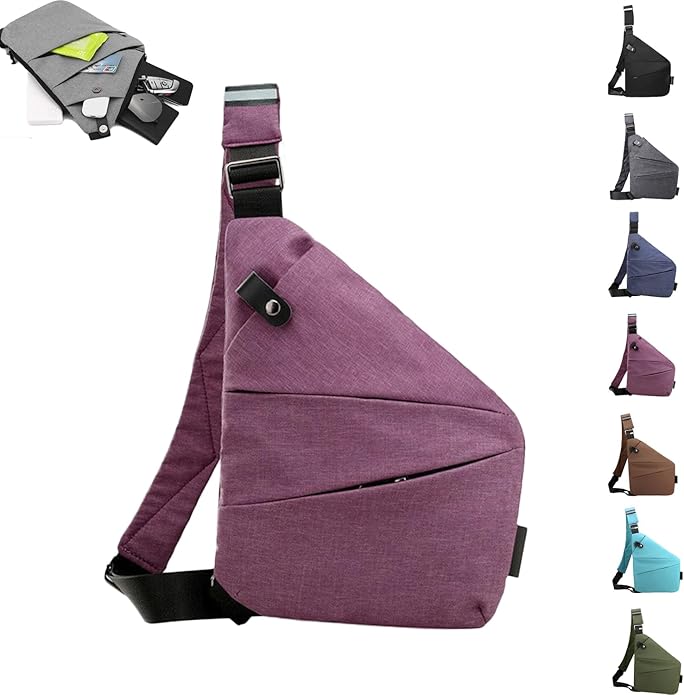 Anti Theft Travel Bag,Anti Theft Crossbody Bag, Sling Bag Travel Crossbody Bag for Women Men by ocalil