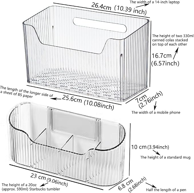 2PCS Cabinet Door Organizer,Self Adhesive Kitchen Cabinet Organizer,Cabinet Door Storage Box for Bathroom/Kitchen/Living room,Storage shelf rv must haves. (transparent) - Image 3