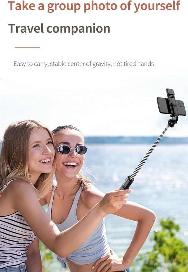 XIHAMA Selfie Stick Tripod with Light,3 in 1 Extendable Selfie Stick with Wireless Remote,Portable Phone Tripod Stand Compatible with iPhone 16 15 14,Samsung Smartphone and More - Image 6