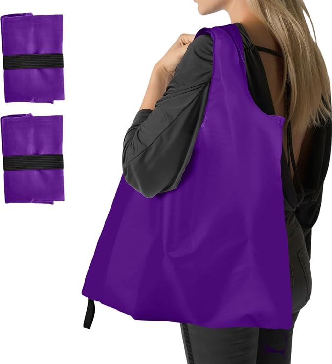 Foldable Shopping Bag, Reusable Grocery Bag Holder, Tote Bags by Unknown