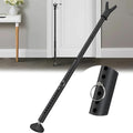 Sliding Glass Door Lock & Door Stoppers Security Bar Keep Your Home Security, Adjustable Jammer with Interchangeable Caps & Rubber Tips, Ideal for Home, Apartment and Travel Protection,Black 1Pack by LcokeiyGardening