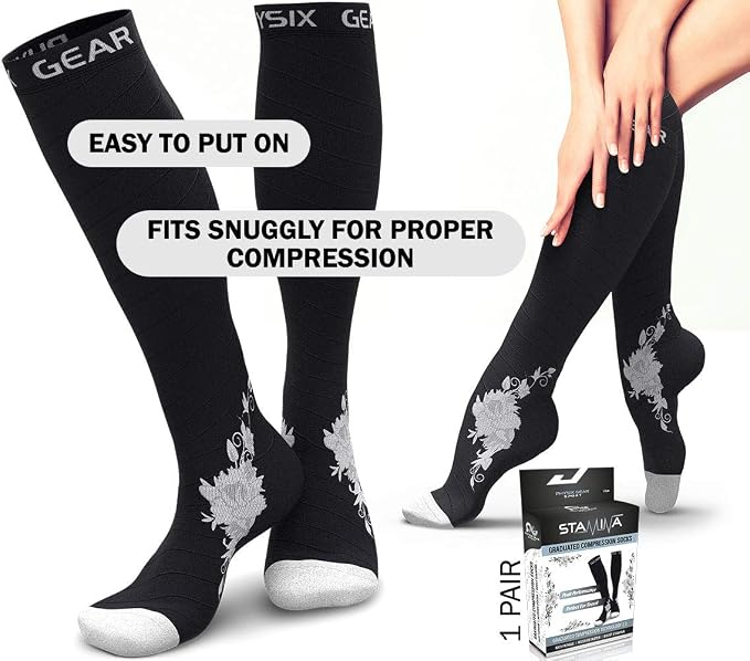 Physix Gear Compression Socks 20-30 mmHg - Men & Women - Running, Nurses, Shin Splints, Flight, Travel - Image 6
