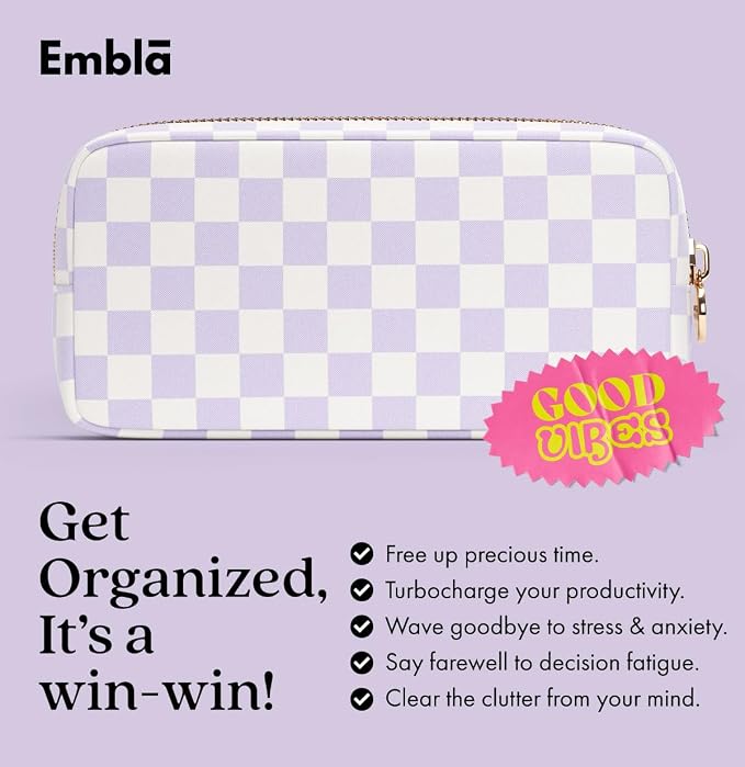 Makeup Bag for Women, Travel Cosmetic Organizer, Waterproof Toiletry Pouch | Small Nylon Cosmetic Bag with Zipper, Water-Resistant Beauty Pouch for Purse, Travel Essentials, Make up Case - Image 6