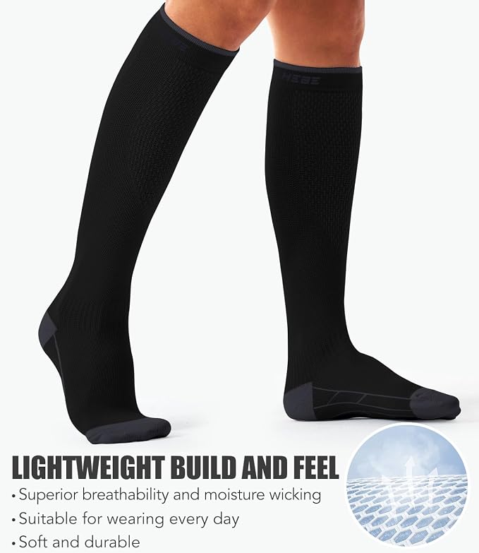 3 Pack Medical Compression Sock-Compression Sock For Women and Men Circulation -Best for Running,Nursing,Athletic Sports - Image 4