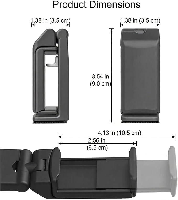 Hands-Free Airplane Phone Holder - Eye-Level Travel Mount for Flight Tray Table, Portable Clip-On Stand for Desk, Train, Luggage - Travel Essentials - Image 9