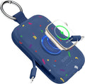 RORRY CharmGo Portable Charger, 5000mAh Portable Charger Power Bank | Built-in Cables,Travel Keychain Battery Pack Essentions for Apple Watch 1~11 Series/Ultra/SE & iPhone Air/17/16/15/14/13/12 by RORRY