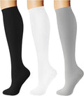 Breslatte Compression Socks for Women Men 15-20 mmHg | Graduated compression stockings knee high athletic support socks for travel running flying nurse pregnant by Breslatte
