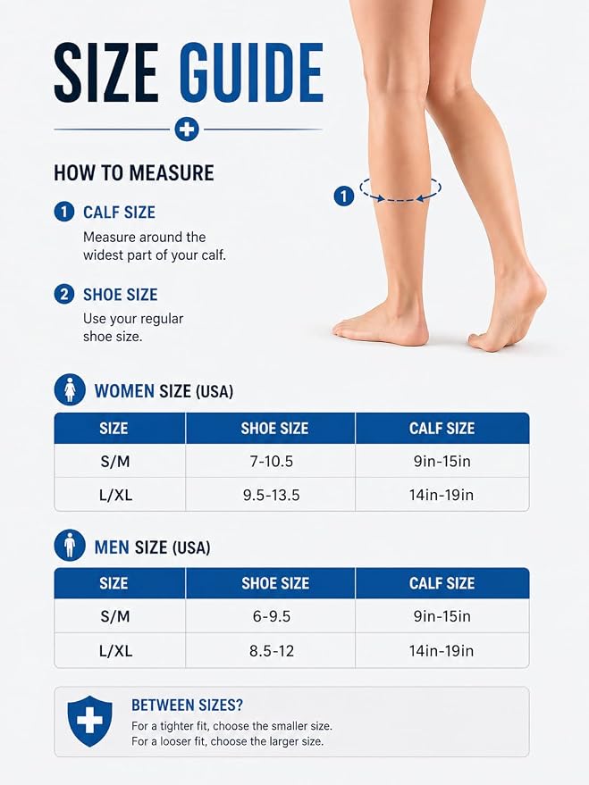 ACTINPUT Compression Socks for Women&Men 15-20mmHg Medical Knee High Support for Seniors,Pregnancy,Flight,Nurse&Circulation - Image 7