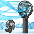 VersionTECH. Portable Handheld Fan, Powerful+Durable+180° Foldable, Mini Hand Fans with USB Rechargeable Battery Operated Cooling Accessories for Personal Use, Travel, Office Black by VersionTECH