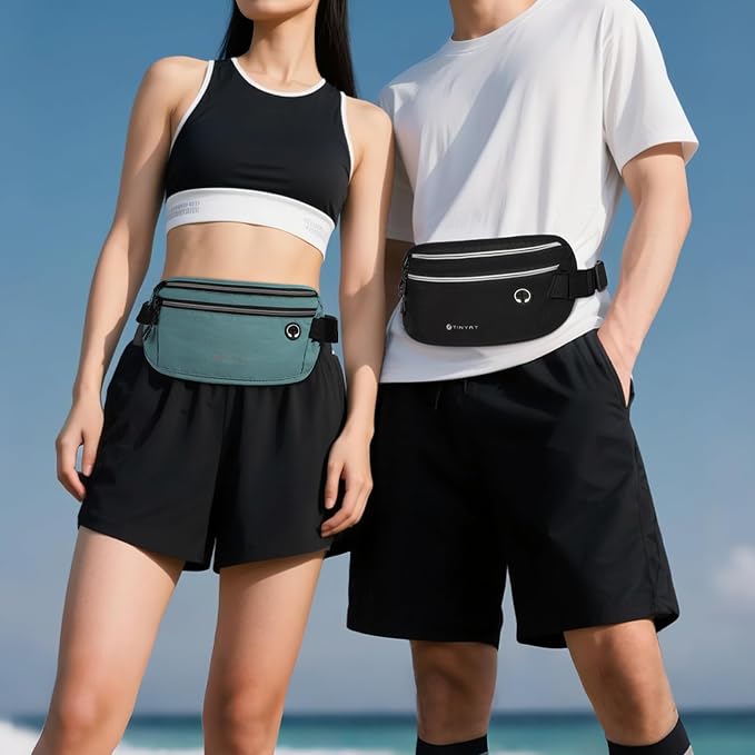 Slim Running Belt for Women Men Runners Fanny Packs With Phone Holder Hidden Pockets Exercise Waist Bag for Marathon Workout - Image 6
