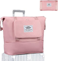ZGWJ Travel Tote Bags, Expandable Overnight Weekender Bag for Women Foldable Carry-On | Expandable by ZGWJ