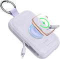 RORRY CharmGo Portable Charger, 5000mAh Portable Charger Power Bank | Built-in Cables,Travel Keychain Battery Pack Essentions for Apple Watch 1~11 Series/Ultra/SE & iPhone Air/17/16/15/14/13/12 by RORRY