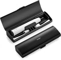 Aluminum Electric Toothbrush Travel Case, 2 in 1 Travel Toothbrush Holder for Oral B/Oral-B Pro 1000 1500 5000 and Most Electric Toothbrush for Traveling, Removable Silicone Liner-Black by Oralphi