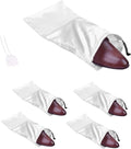 GONGKANGYUAN 4 Pack Shoe Bags for Travel Satin Fabric Shoe Bag with Drawstring for Men Women Travel Protecting Storing Shoes by GONGKANGYUAN