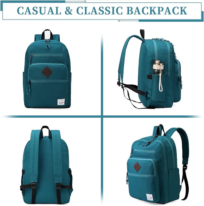 VASCHY School Backpack, Unisex Large Bookbag Schoolbag Casual Daypack for High School/College/Teens/Travel/Work for Men Women - Image 7