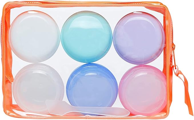 Travel Accessories Toiletry Containers 1 oz for Cream, 6 Pack | Plastic Little Jars for Creams, Compact Travel Size Containers with Leak proof Lids for Body Cream, 30g/1 oz Per Pack - Image 9