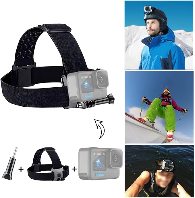 20-in-1 Action Camera Accessories for GoPro Hero 13 12 11 10 9 8 Max 7 6 5 4 Black GoPro 2018 Session Fusion Silver White Insta360 DJI SJCAM APEMAN AKASO and Others Cameras - Image 3