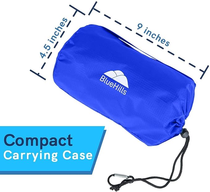 BlueHills Premium Soft Compact Travel Blanket Value Pack Set of 3 - Airplane Flight Blanket Throw in Soft with Luggage Belt Compact Pack Large Blanket for Travel Gray, Black and Royal Blue Color - Image 4