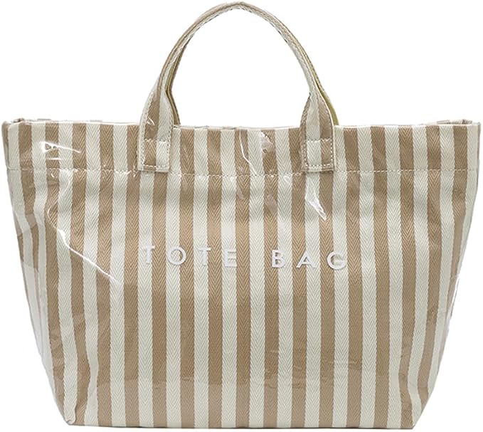 Lushandy PVC Tote Bag for Women Jelly Beach Bag Top Handle Hobo Handbag | Water-Resistant, Wipe Clean, Lightweight by Lushandy