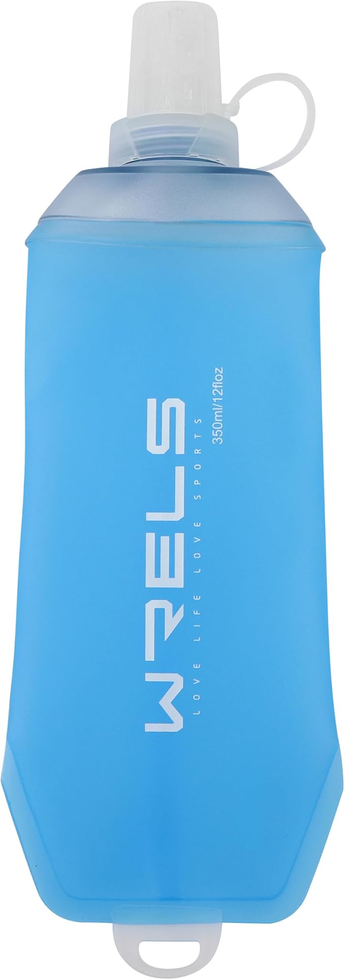 WRELS 200ml/350ml/500ml Collapsible Soft Flask,BPA Free Folding Soft Water Bottle with Hanging Ring,Lightweight TPU Hydration Flask for Running Marathon Cycling Hiking by WRELS