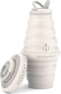 HYDAWAY 25oz Collapsible Water Bottle, Packable Leakproof for Travel | Large capacity design. Folds flat for carry-ons, day bags, hiking packs. Leakproof, BPA-free. by HYDAWAY