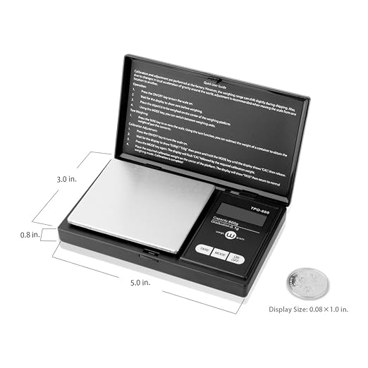 Digital Pocket Gram Scale 600g x 0.1g High Precision | Mini Grams Scale Weighs Kitchen Small Food, Coffee, Jewelry, Ounces, Grains, LCD Display, 304 Stainless Steel, Tare Function - Image 4