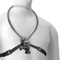 NEEWER Neck Mount Compatible with GoPro DJI Insta 360 Action Cameras, Quick Release Neck Holder with Air Cushion & Adjustable Chest Strap, Accessories Kit for POV Vlogging Video Recording, GP49 by Neewer