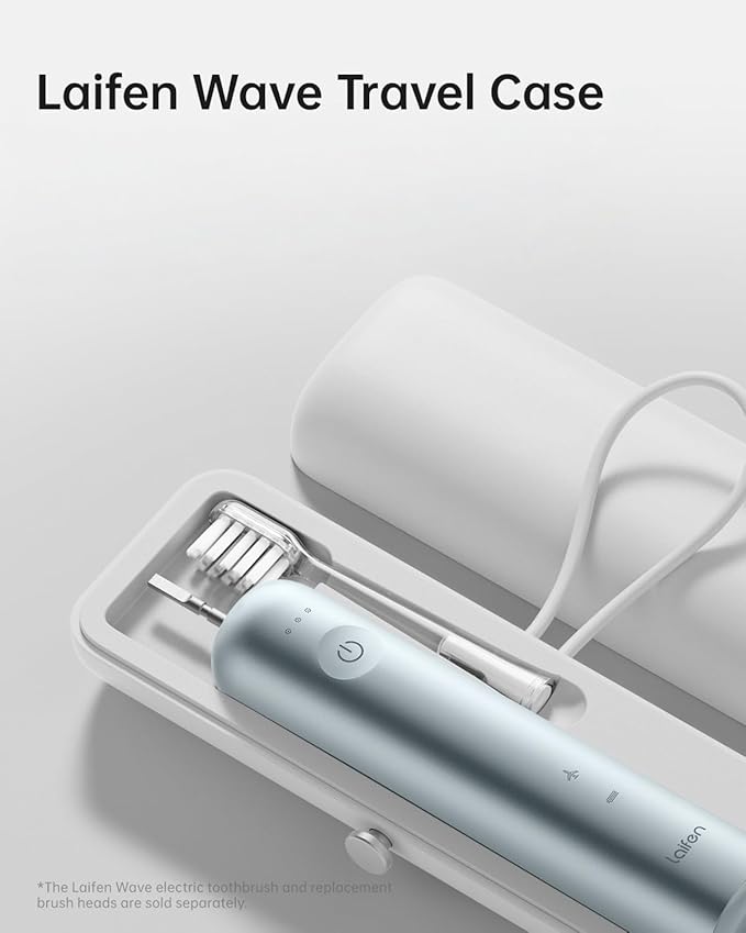 Laifen Wave Electric Toothbrush Travel Case (White), Lightweight, Hygienic, Easy-to-Clean, Compatible Only Wave Pro & Wave, Not Compatible with Wave Special | Food-Grade ABS, Drop Protection, 130g Lightweight, Easy-Clean Hygienic Interior, Not Compatib... - Image 4