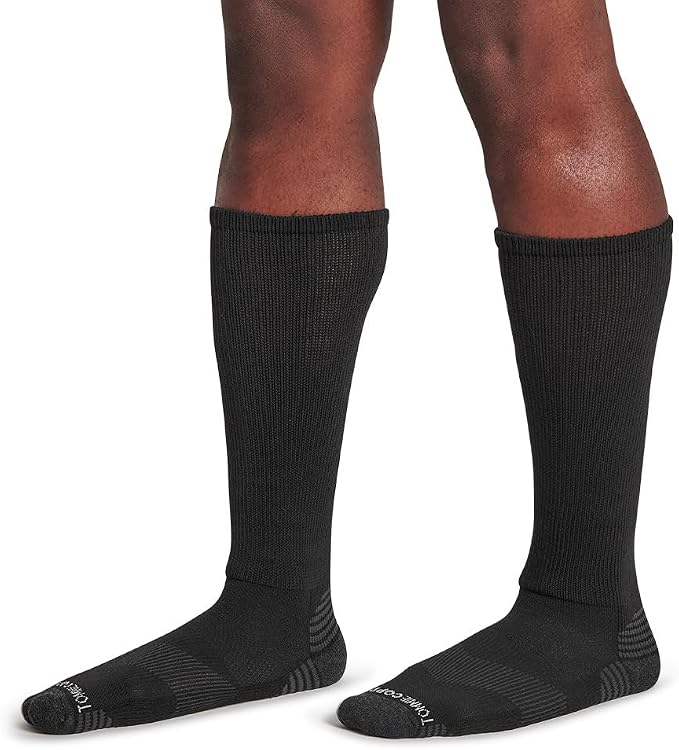 Tommie Copper Women's Over the Calf Compression Socks | All-Day Comfort, Breathable & Easy-On l Solid Colors l Size 4-6.5 (4-Pack) - Image 2