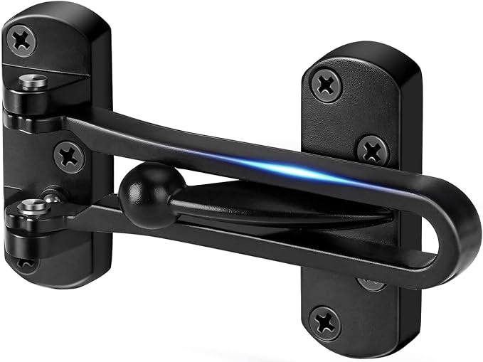 Swing Bar Door Lock Latch, Door Security Sliding Bars for Hotel Child Proof | Home Security Door Reinforcement Lock Door Safety Stopper Door Guard for Indoor and Front Gate Thicken Solid Aluminium 1 Pack by CRANACH