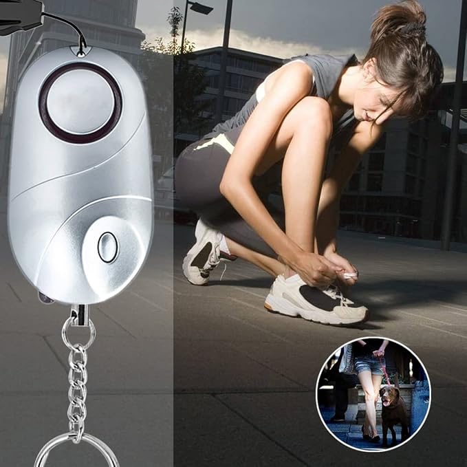 6Pack Personal Alarm Siren Emergency Self Defense Security with LED Lights Safety Alarm for Women Kids and Elders(Multicolored) | Loud Keychain Emergency Alarm with LED Light, Portable Safety Siren for Walking, Travel, Jogging & Night Safety - Image 9