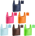 Large Reusable Bags Shopping Washable Foldable 6 Pack Grocery Bags Heavy Duty Lightweight Folding Gift Tote Bag Durable Polyester Color by CiCiGo