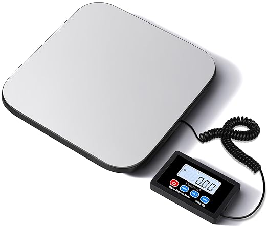 Fuzion Shipping Scale, 440LB x 10g Postal Scale - LiftX, Hold/Tare Function | High Accuracy, Easy Use, Digital Postal Shipping Scale for Packages, Luggage, Mailing, Postage, Battery & AC Adapter Included by Fuzion%C2%AE