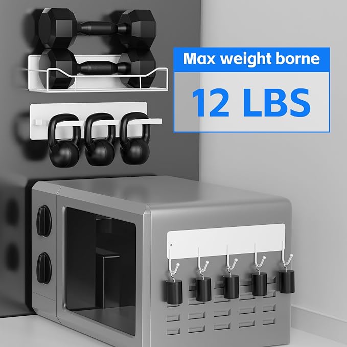 Magnetic Spice Rack for Refrigerator, 5 Pack Magnetic Fridge Organizer Shelves, Strong Magnetic Hold, No Drilling, Space Saving Storage Rack for Kitchen & Washing Machine Organizer (White) - Image 5
